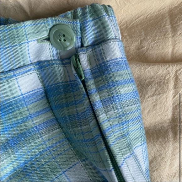 Plaid vintage 90s cool smart mini skirt - Picture 5 of 7